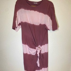 Pink Tye Zara Trafaluc Maternity Dress Size Small Maxi